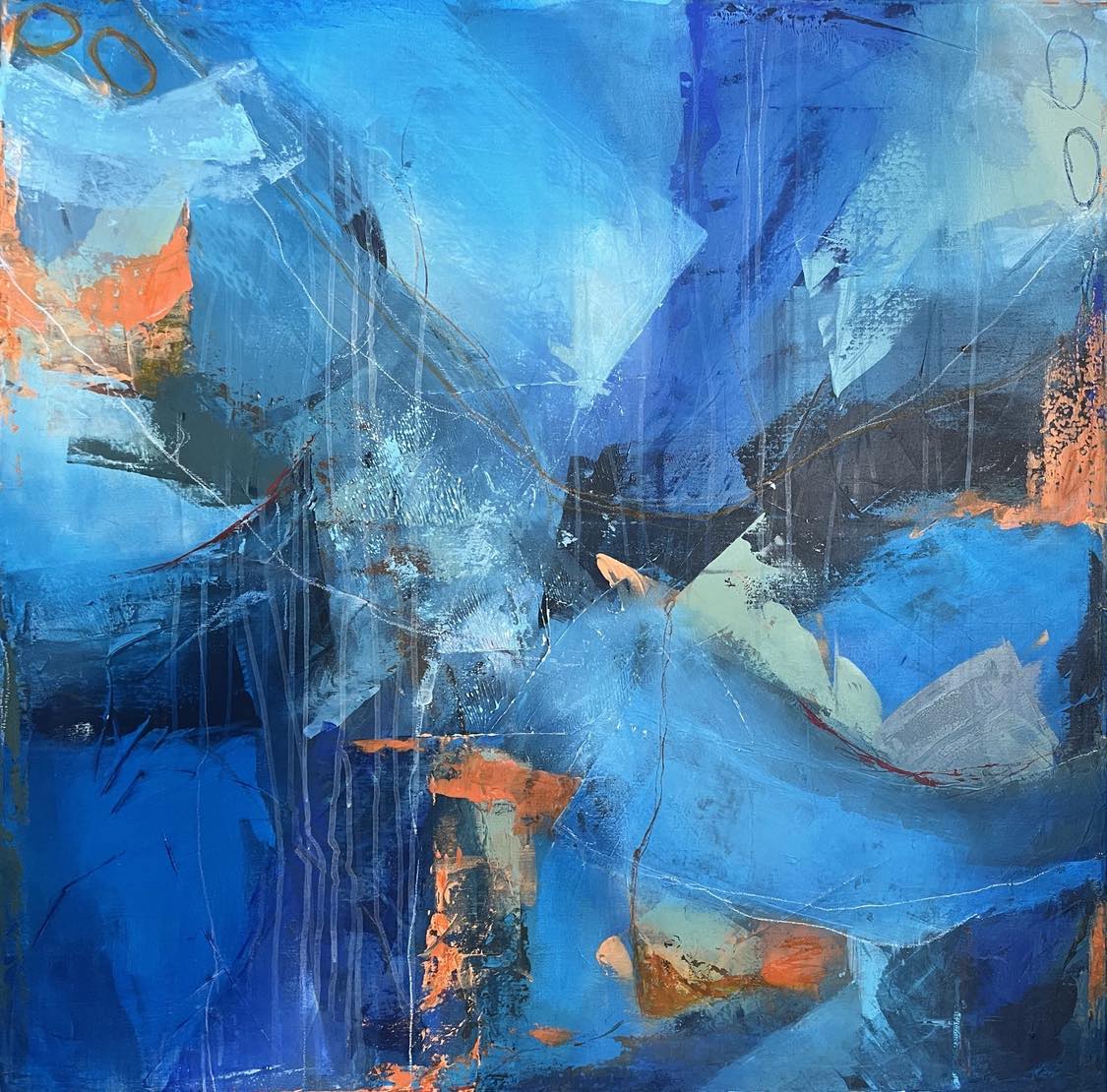 "Distraksjoner" 100x100 cm