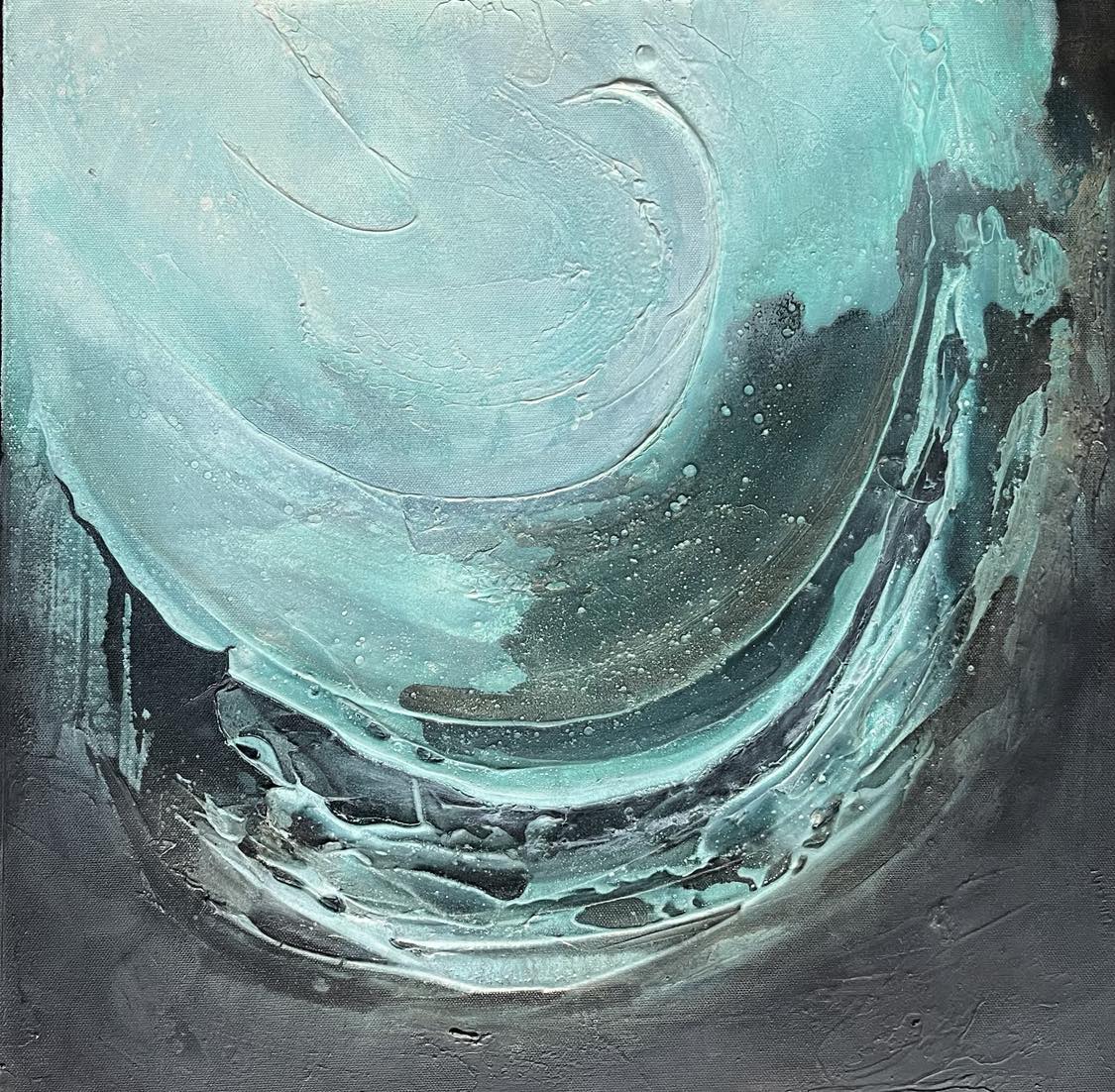 "Bølge II" 50x50 cm