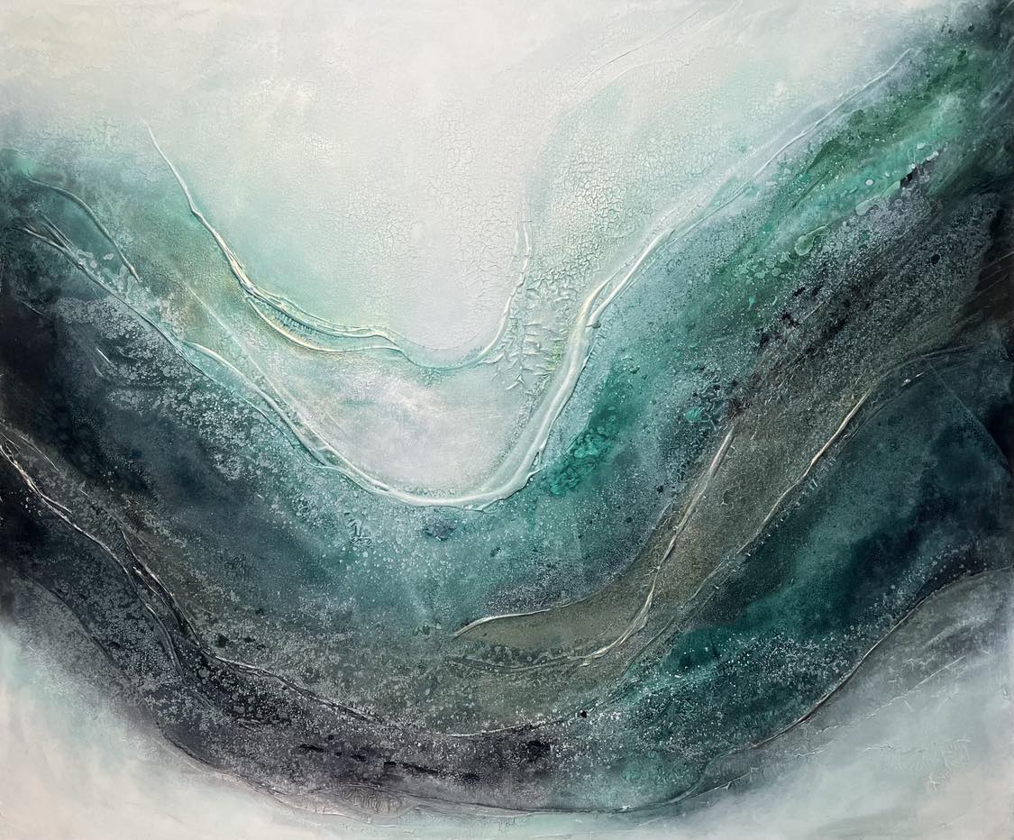 "Strømninger" 100x120 cm