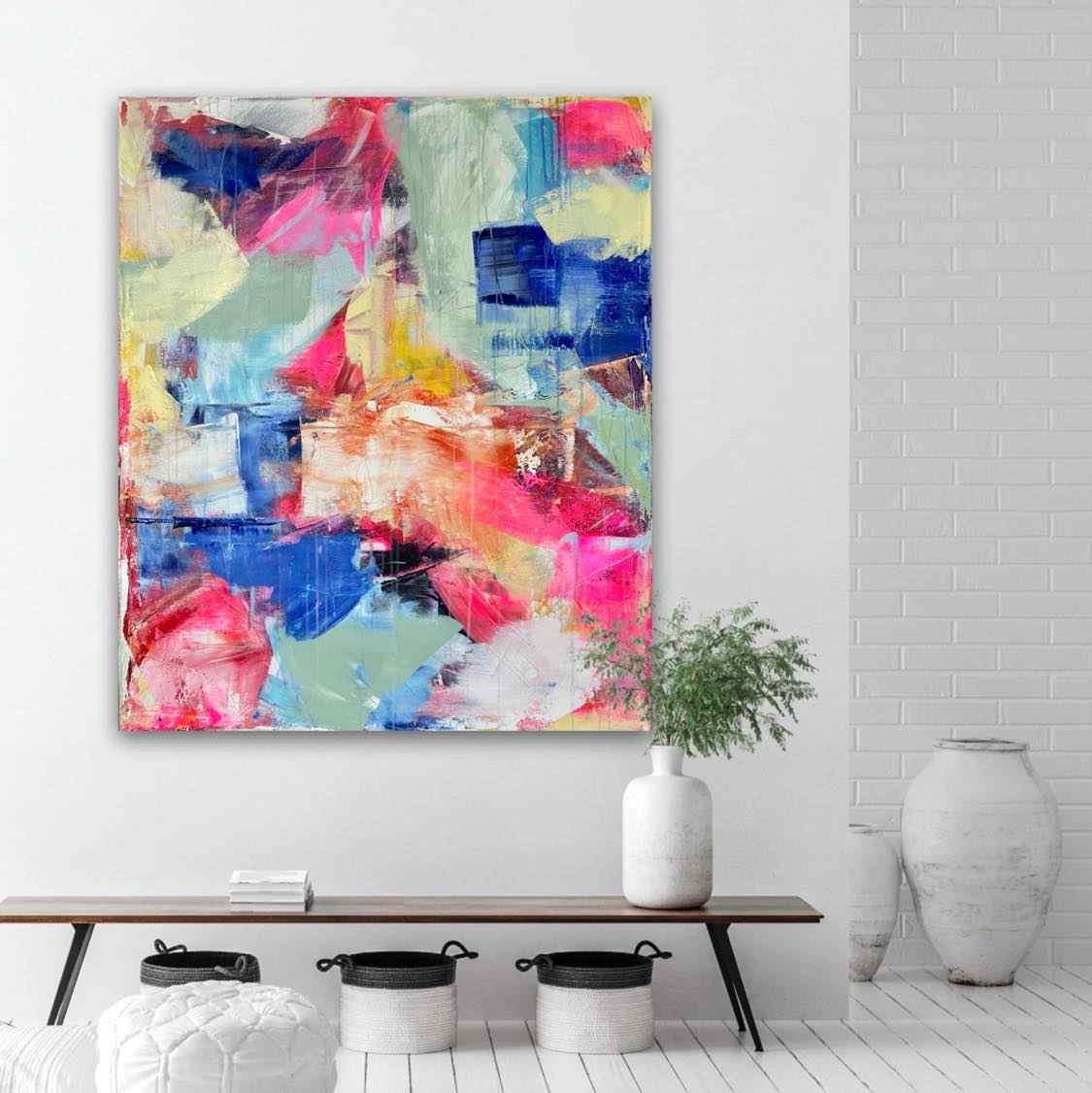 "Vårvibber" 100x120 cm