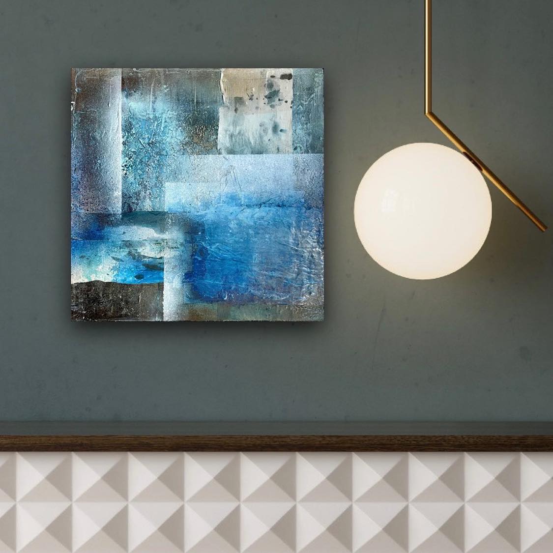 "Blå" 50x50 cm