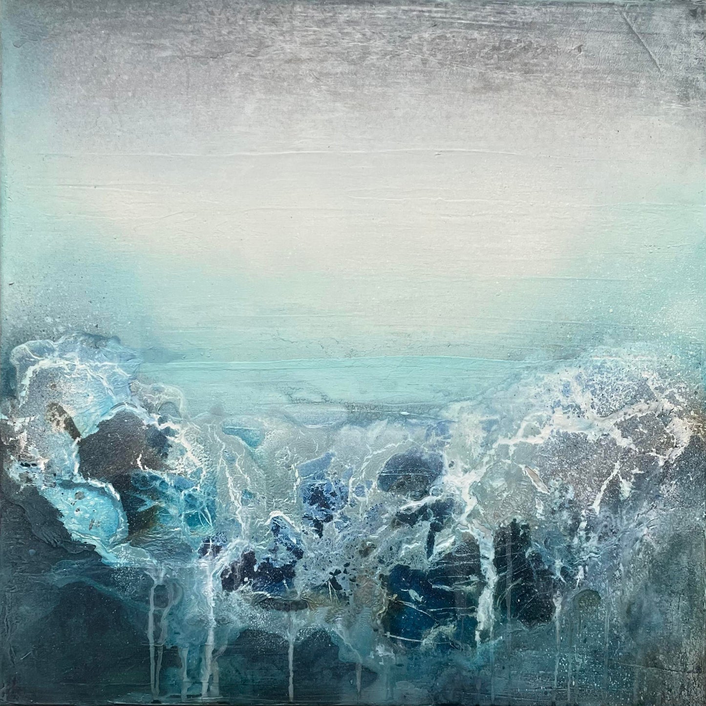 "Overveldet" 60x60 cm