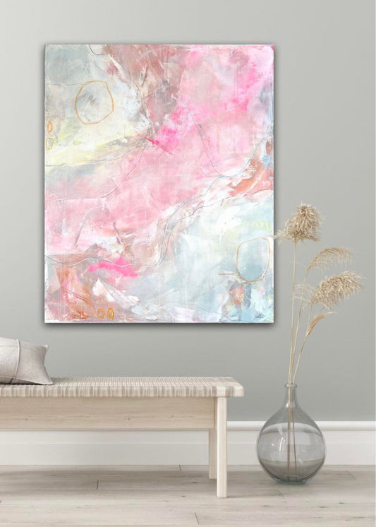 "Hudløs" 100x120 cm