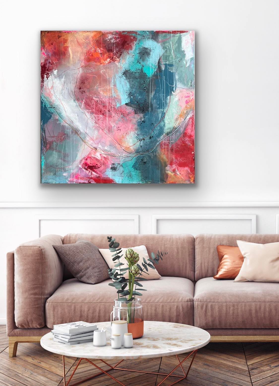 "Fortrolig" 100x100cm