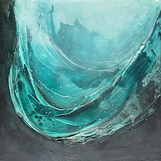 "Bølge I" 50x50 cm